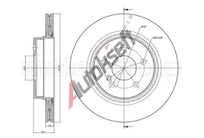 METELLI Brzdov kotou - 300 mm MT 23-1027C, 23-1027C