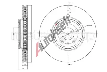 METELLI Brzdov kotou - 320 mm MT 23-1031C, 23-1031C