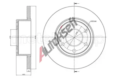 METELLI Brzdov kotou MT 23-1038C, 23-1038C