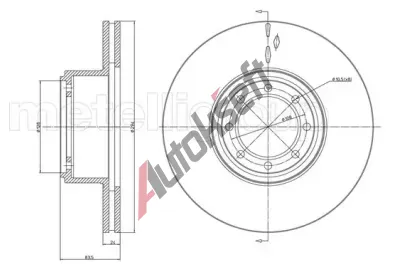 METELLI Brzdov kotou MT 23-1040C, 23-1040C
