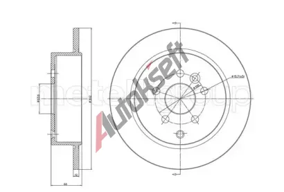 METELLI Brzdov kotou MT 23-1052C, 23-1052C