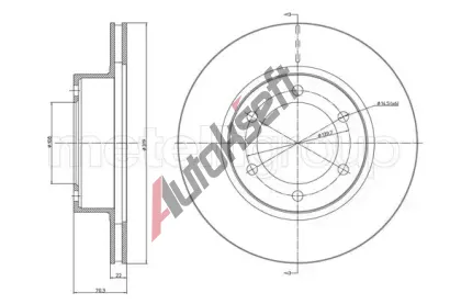 METELLI Brzdov kotou - 319 mm MT 23-1064C, 23-1064C