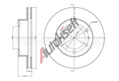 METELLI Brzdov kotou - 297 mm MT 23-1077C, 23-1077C