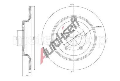METELLI Brzdov� kotou� - 302 mm MT 23-1081C, 23-1081C