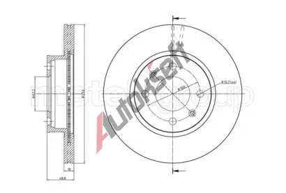 METELLI Brzdov kotou - 252 mm MT 23-1104, 23-1104
