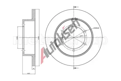 METELLI Brzdov kotou - 280 mm MT 23-1109C, 23-1109C