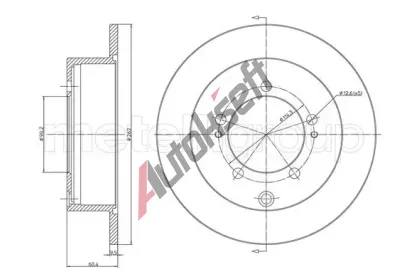METELLI Brzdov kotou - 262 mm MT 23-1120C, 23-1120C