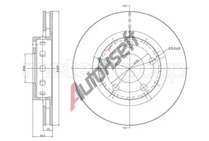 METELLI Brzdov kotou - 269 mm MT 23-1123C, 23-1123C