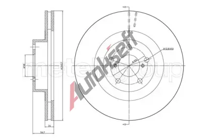 METELLI Brzdov kotou - 294 mm MT 23-1132C, 23-1132C