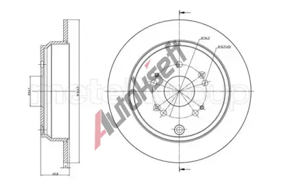 METELLI Brzdový kotouč - 304 mm MT 23-1135C, 23-1135C METELLI Brzdový kotouč - 304 mm MT 23-1135C, 23-1135C
