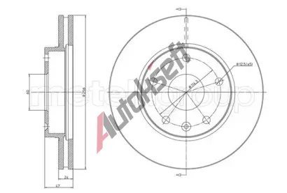 METELLI Brzdov kotou - 256 mm MT 23-1137, 23-1137