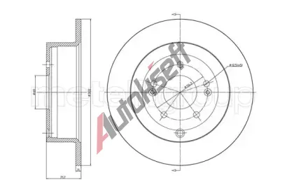 METELLI Brzdov kotou - 302 mm MT 23-1143C, 23-1143C