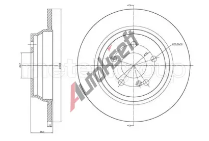 METELLI Brzdov kotou - 300 mm MT 23-1146C, 23-1146C