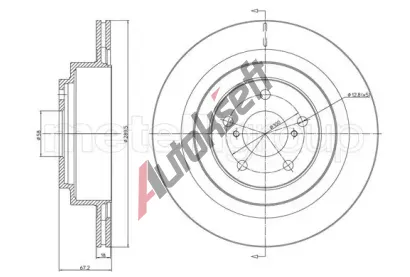 METELLI Brzdov kotou - 290 mm MT 23-1149C, 23-1149C