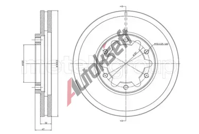 METELLI Brzdov kotou - 306 mm MT 23-1175, 23-1175