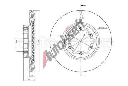 METELLI Brzdov kotou - 290 mm MT 23-1178, 23-1178