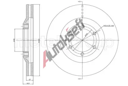 METELLI Brzdov kotou MT 23-1200C, 23-1200C