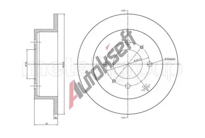 METELLI Brzdov kotou - 262 mm MT 23-1207C, 23-1207C