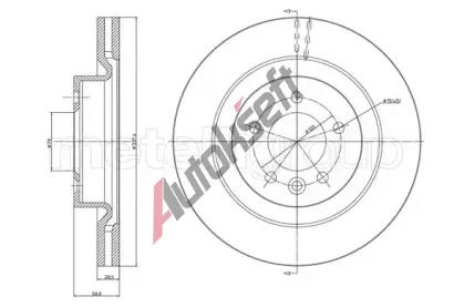 METELLI Brzdov kotou - 337 mm MT 23-1218C, 23-1218C