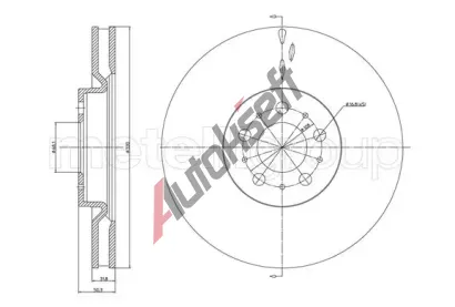 METELLI Brzdov kotou MT 23-1221C, 23-1221C