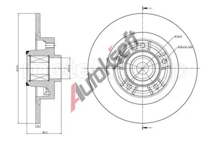 METELLI Brzdov kotou - 274 mm MT 23-1232, 23-1232