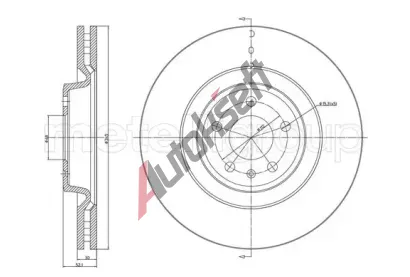 METELLI Brzdov kotou MT 23-1250C, 23-1250C