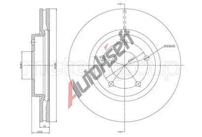 METELLI Brzdový kotouč - 280 mm MT 23-1252C, 23-1252C METELLI Brzdový kotouč - 280 mm MT 23-1252C, 23-1252C