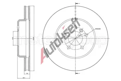 METELLI Brzdov� kotou� - 348 mm MT 23-1268C, 23-1268C