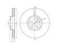 METELLI Brzdov kotou - 328 mm ‐ MT 23-1272C