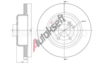 METELLI Brzdový kotouč - 330 mm MT 23-1281C, 23-1281C METELLI Brzdový kotouč - 330 mm MT 23-1281C, 23-1281C