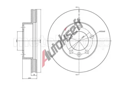 METELLI Brzdov kotou - 302 mm MT 23-1286C, 23-1286C