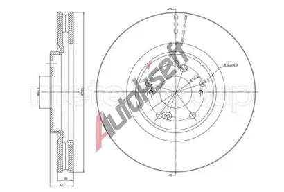 METELLI Brzdov kotou - 320 mm MT 23-1325C, 23-1325C