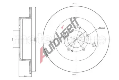 METELLI Brzdov kotou - 302 mm MT 23-1332C, 23-1332C