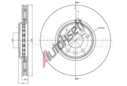 METELLI Brzdov kotou - 320 mm MT 23-1334C, 23-1334C