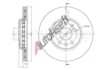 METELLI Brzdov kotou - 280 mm MT 23-1341C, 23-1341C