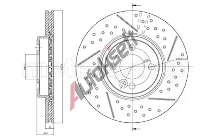 METELLI Brzdov kotou MT 23-1343FC, 23-1343FC
