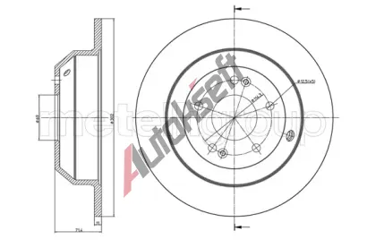METELLI Brzdov kotou - 302 mm MT 23-1347C, 23-1347C