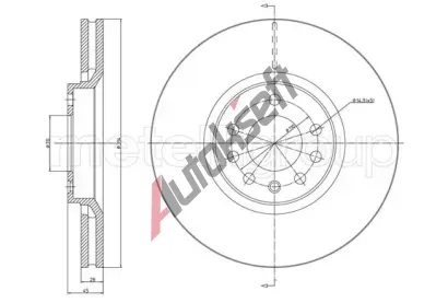 METELLI Brzdov kotou - 314 mm MT 23-1353C, 23-1353C