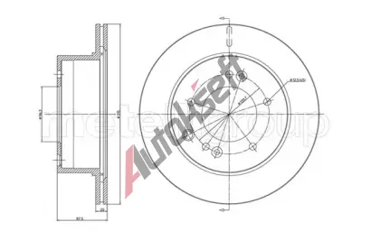 METELLI Brzdov kotou - 315 mm MT 23-1354C, 23-1354C