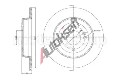 METELLI Brzdov kotou - 262 mm MT 23-1376C, 23-1376C