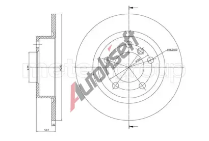 METELLI Brzdov� kotou� - 280 mm MT 23-1379C, 23-1379C