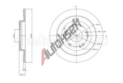 METELLI Brzdov kotou - 276 mm MT 23-1391C, 23-1391C
