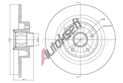 METELLI Brzdový kotouč - 300 mm MT 23-1396, 23-1396  METELLI Brzdový kotouč - 300 mm MT 23-1396, 23-1396