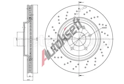 METELLI Brzdov kotou - 330 mm MT 23-1460FC, 23-1460FC