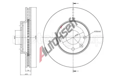 METELLI Brzdový kotouč - 256 mm MT 23-1465C, 23-1465C METELLI Brzdový kotouč - 256 mm MT 23-1465C, 23-1465C