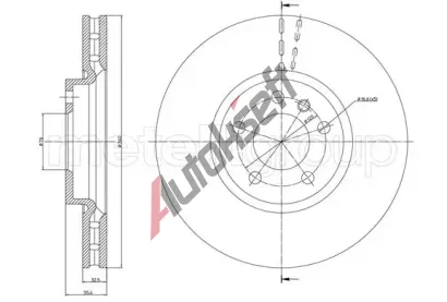 METELLI Brzdov kotou MT 23-1470C, 23-1470C