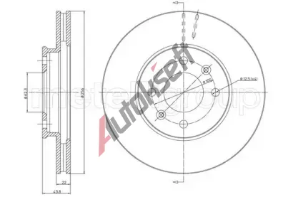 METELLI Brzdov kotou - 256 mm MT 23-1479C, 23-1479C