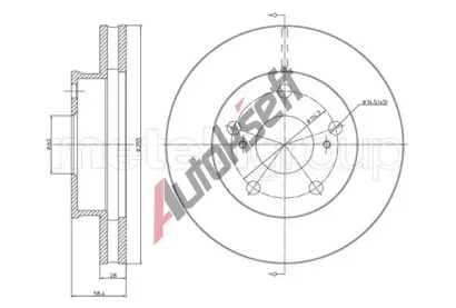 METELLI Brzdov kotou MT 23-1481C, 23-1481C