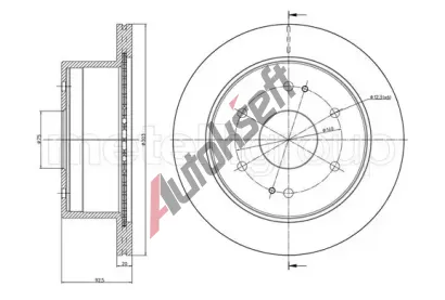 METELLI Brzdov kotou - 303 mm MT 23-1485, 23-1485