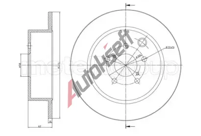 METELLI Brzdový kotouč - 274 mm MT 23-1487C, 23-1487C METELLI Brzdový kotouč - 274 mm MT 23-1487C, 23-1487C